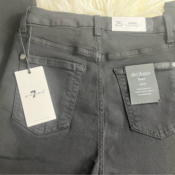 7 for All Mankind Aubrey with Caviar Side Jeans - Picture 9 of 9